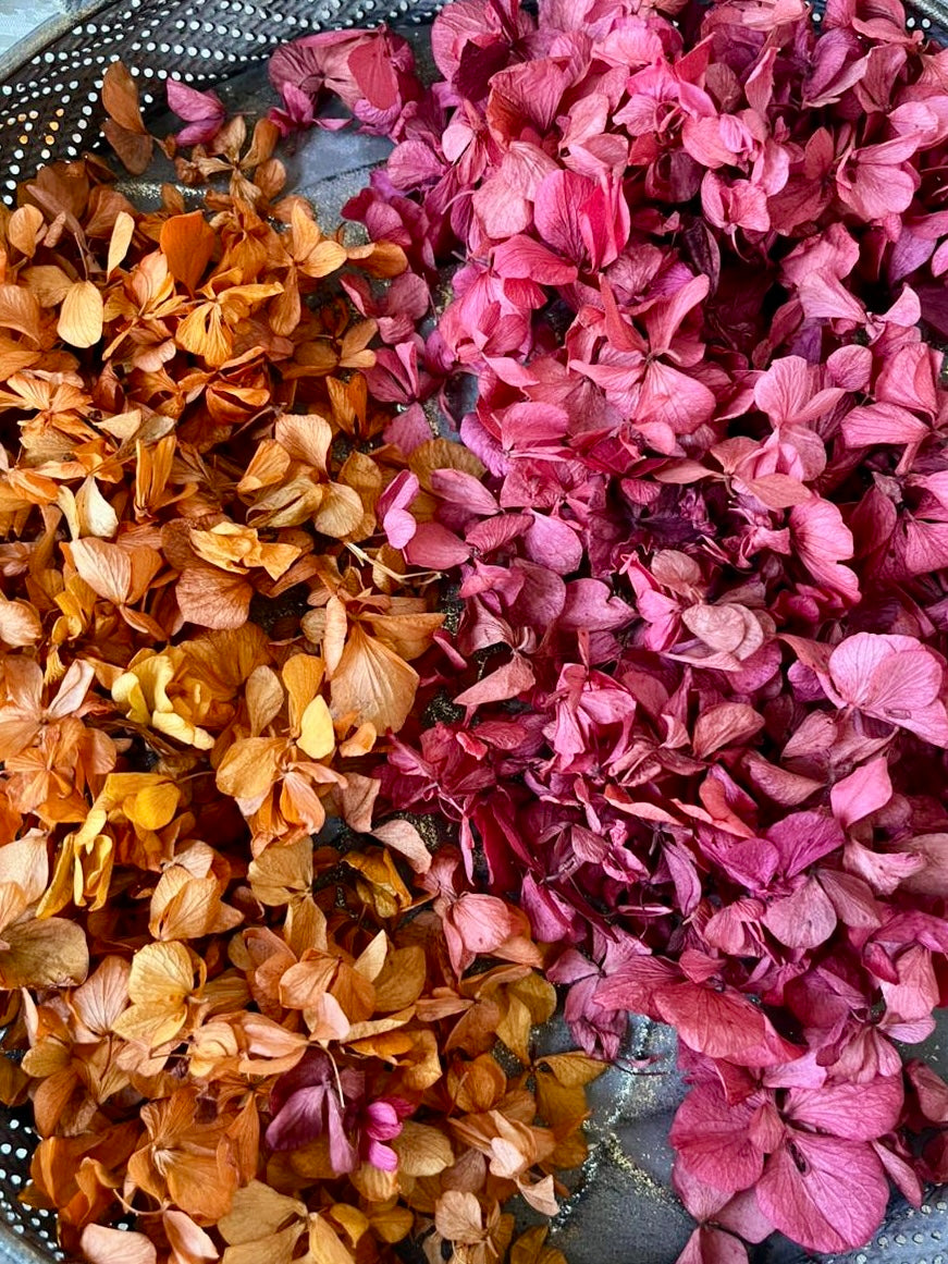 Petal Bags - Loose Confetti - Naturally Dried Hydrangea Wedding Confetti