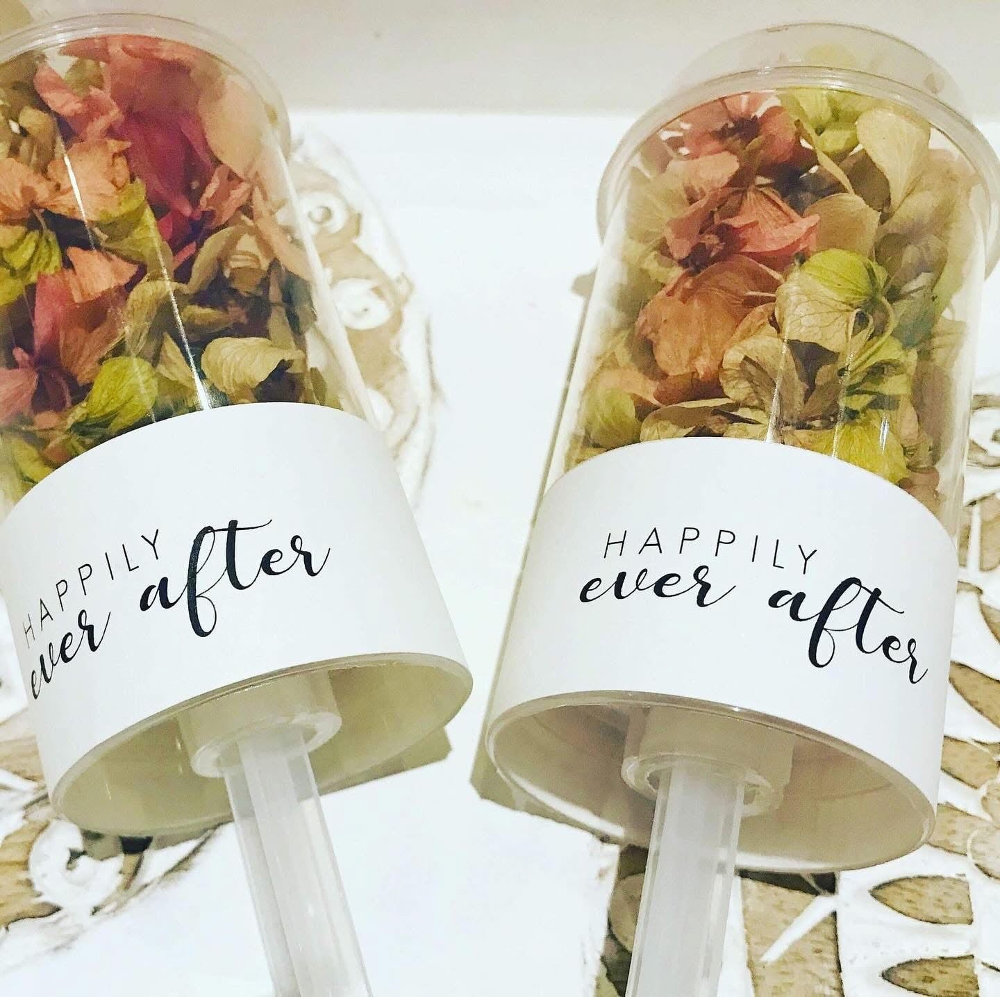 Confetti Wands - Naturally Dried Hydrangea Petals - Pack of 10