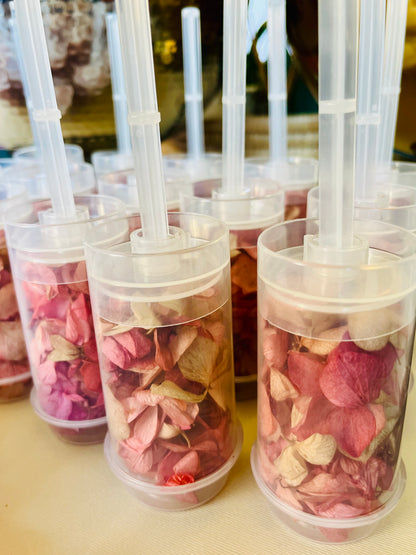 Confetti Wands - Naturally Dried Hydrangea Petals - Pack of 10