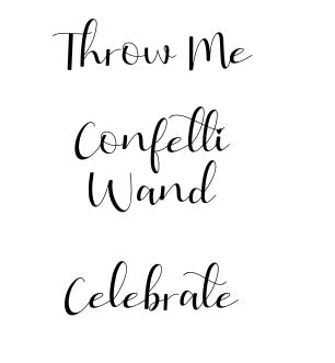 Confetti Wands - Naturally Dried Hydrangea Petals - Pack of 10