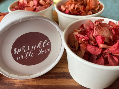 Petal Tubs - Naturally Dried Hydrangea Petals - Pack of 10