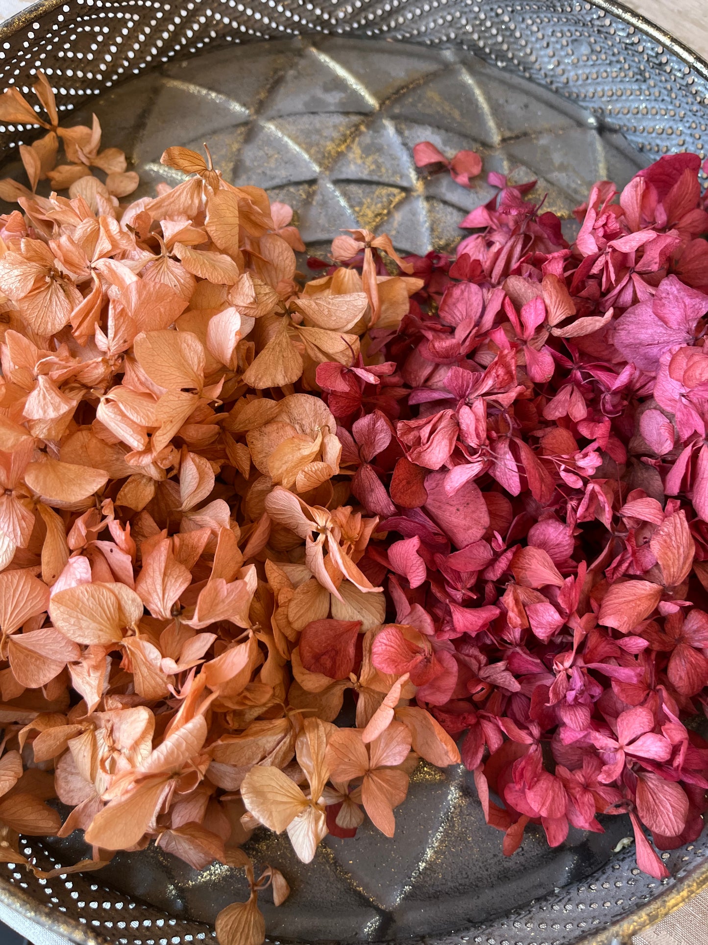 Wedding Toss Kit • Mixed Colours Hydrangea Petals • 40 Guests Includes 40 handfuls & 40 cones